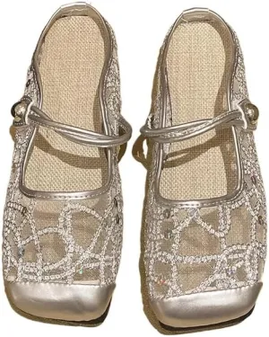 Women's mesh yarn 2025 Muller flat-bottomed sandals summer new bag head slippers women wear Xiaoxiangfeng bag head half slippers