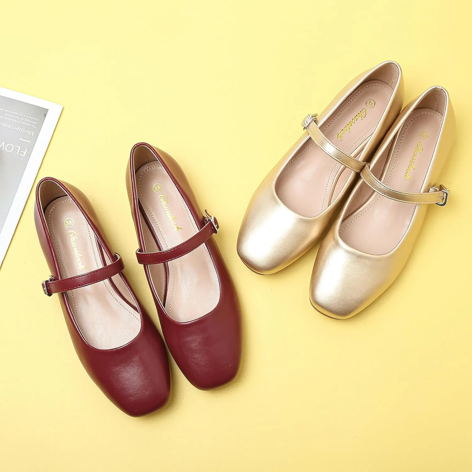 Womens Pointed Toe Black Ballet Flats Comfortable Casual Dress Flats for Women Elegant Memory Foam Flats with Party Wedding