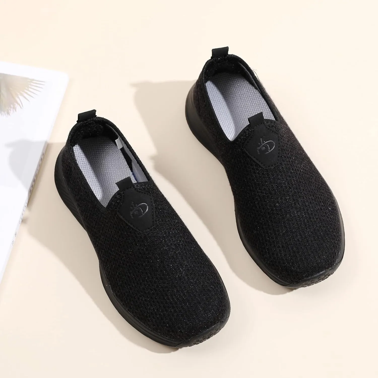 Womens Running Shoes Lightweight Tennis Shoes Non Slip Walking Shoes Women Wide Casual Slip On Shoes Casual Sneakers Waterproof Tennis Shoe Loafers Shoe