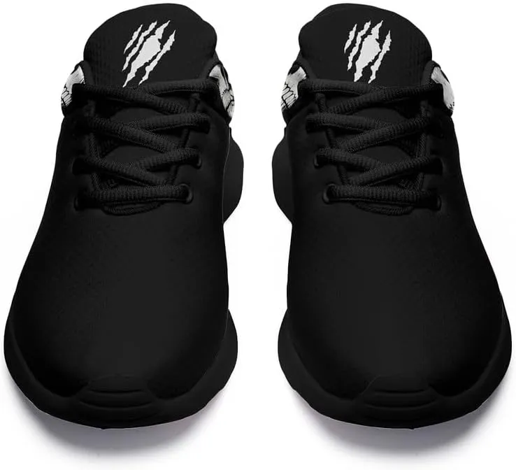 Women's Running Shoes with Unique Skull Rose Print, Non Slip Athletic Gym Training Walking Sneakers for Men