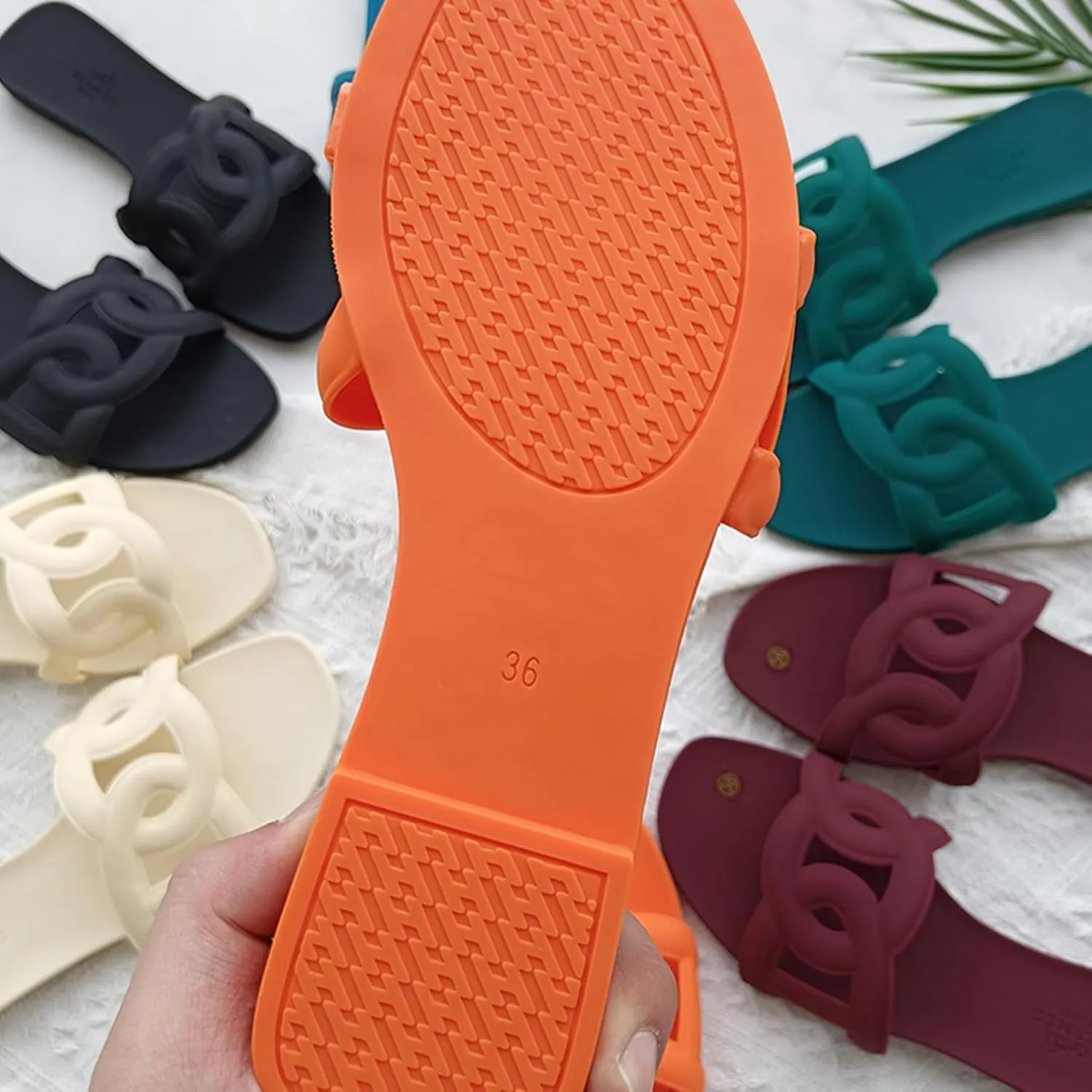 Women's Sandals Summer Slide Sandals Comfy Sandals Fashion Dressy Flat Sandals Slip On Casual Sandals