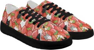 Women's Slip On Canvas Tennis Shoes Low Top Fashion Sneakers Casual Flats Walking Shoes Comfy Loafers US 5.5-13.5