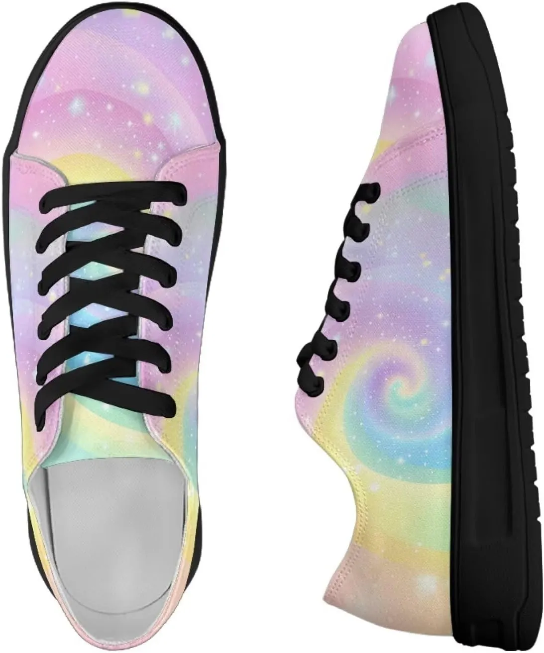 Women's Slip On Canvas Tennis Shoes Low Top Fashion Sneakers Casual Flats Walking Shoes Comfy Loafers US 5.5-13.5