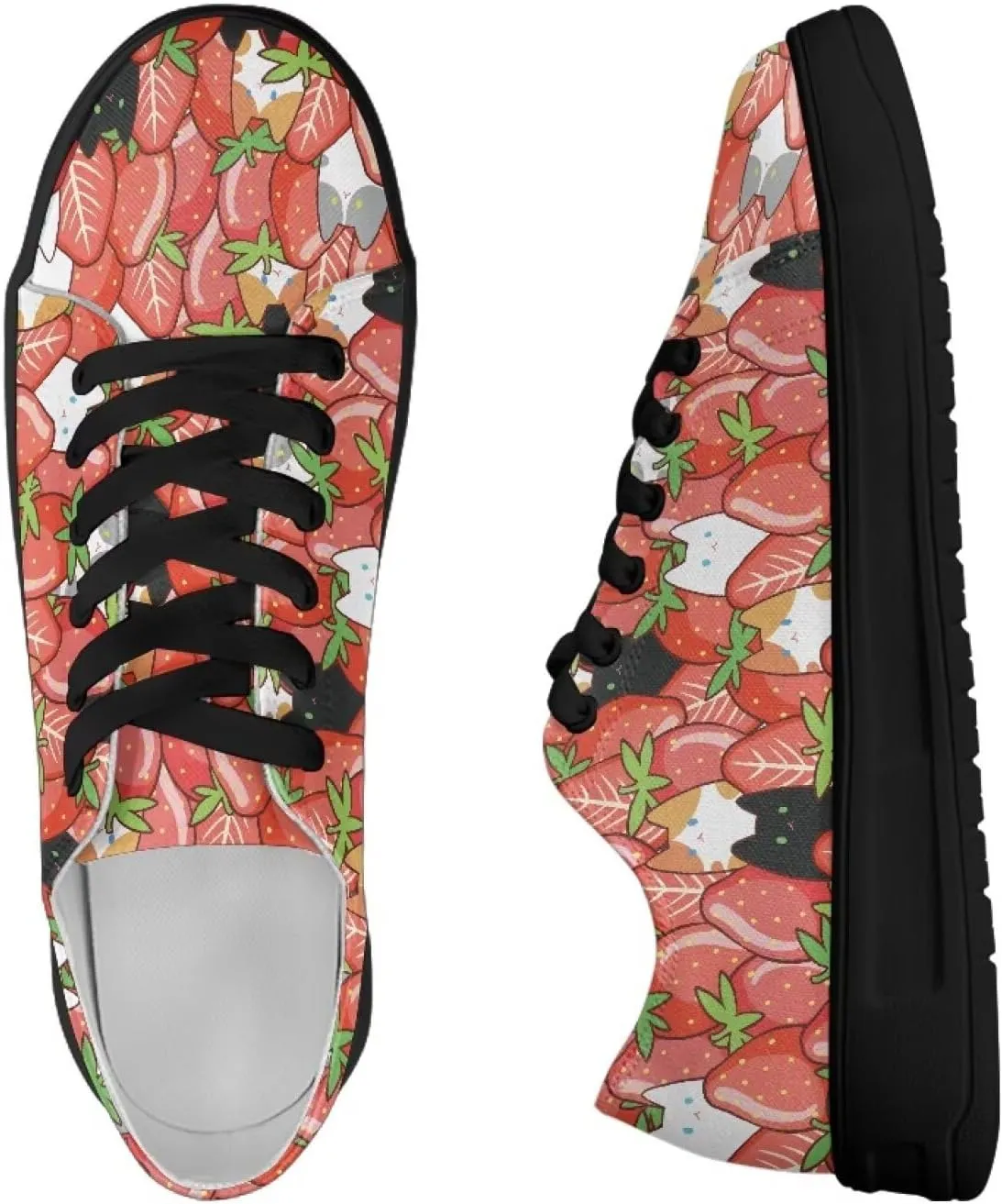 Women's Slip On Canvas Tennis Shoes Low Top Fashion Sneakers Casual Flats Walking Shoes Comfy Loafers US 5.5-13.5
