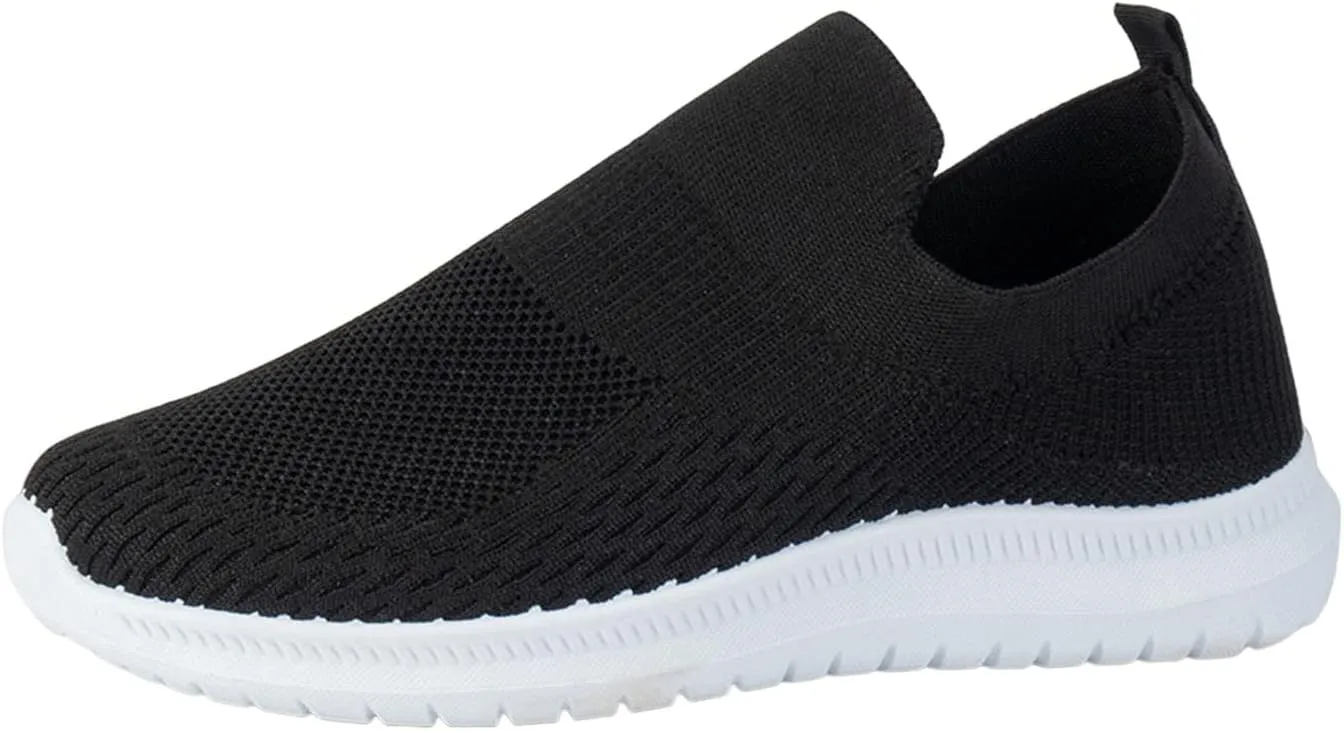 Womens Slip On Loafers Casual Comfortable Walking Shoes Lightweight Canvas Sneakers Non Slip Flat Flats