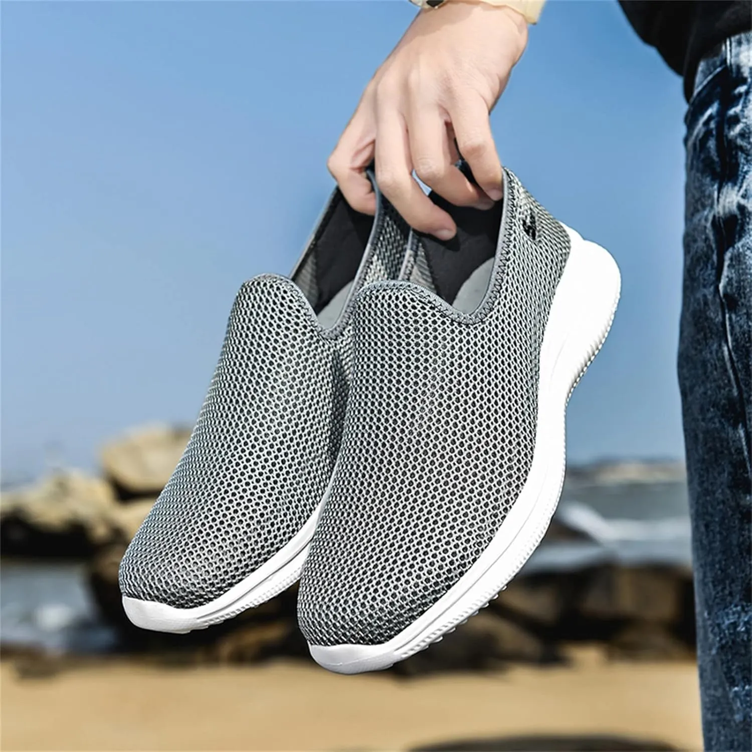 Women's Slip on Shoes Canvas Sneakers Loafers Non Slip Mens Casual Shoes Lether Women's Casual Shoes Fashion Sneakers Waterproof Tennis Shoe Trainers Shoe