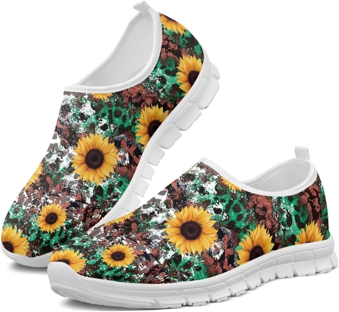 Women's Sneakers Casual Low Top Walking Sneaker Flat Breathable Slip On Soft Holiday Outdoor Shoes for Women