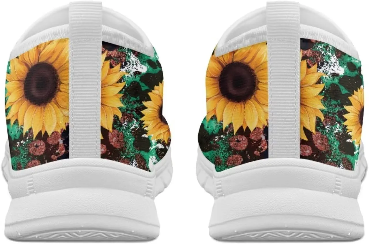 Women's Sneakers Casual Low Top Walking Sneaker Flat Breathable Slip On Soft Holiday Outdoor Shoes for Women