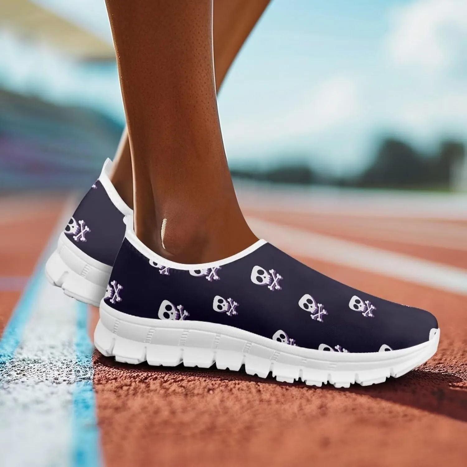 Women's Sneakers Casual Low Top Walking Sneaker Flat Breathable Soft Slip On Outdoor Lightweight Shoes for Women