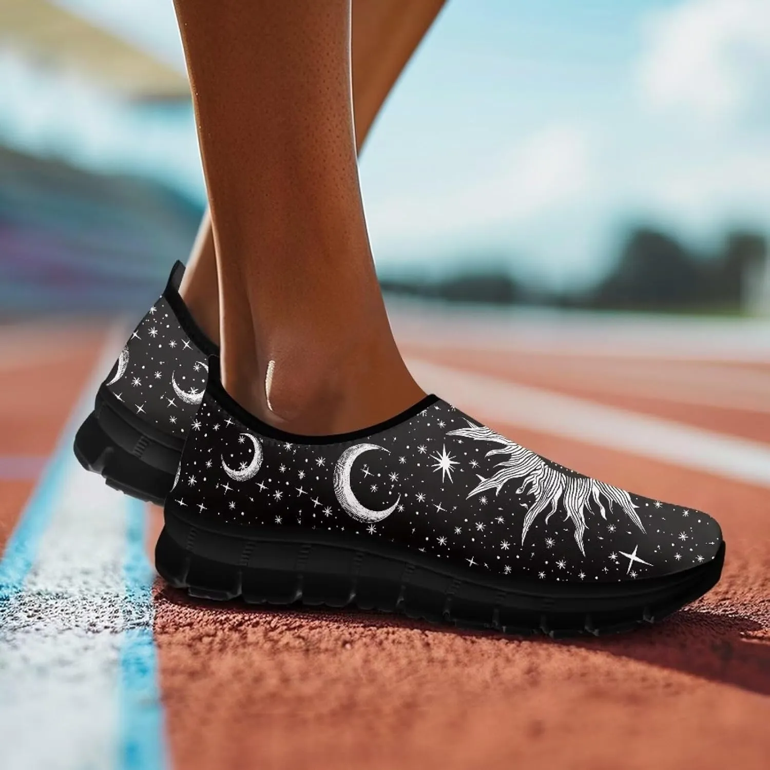 Women's Sneakers Casual Low Top Walking Sneaker Flat Outdoor Breathable Slip On Soft Holiday Shoes for Women