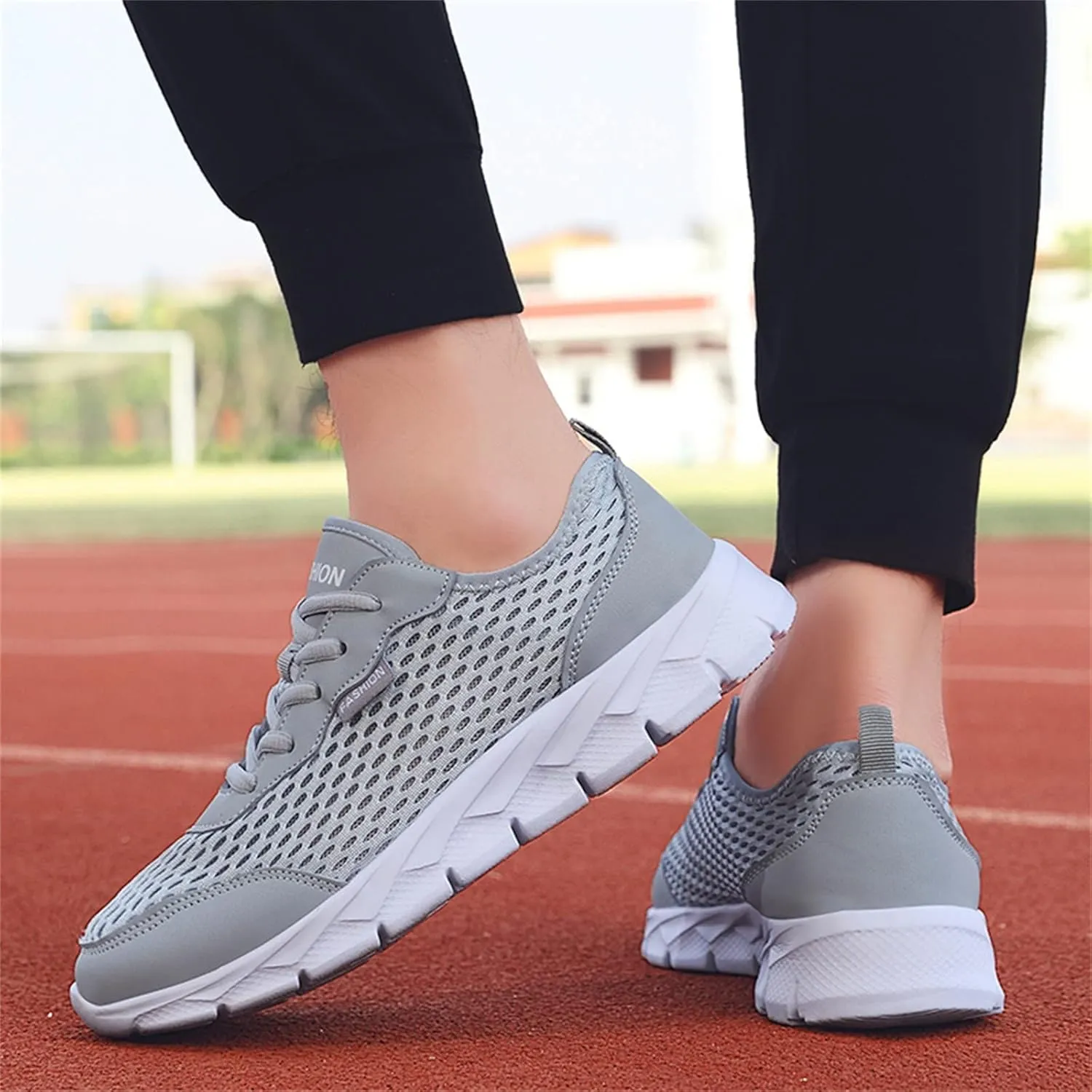 Womens Walking Shoes Lace Up Lightweight Memory Foam Cheer Walking Shoes Women Workout Slip On Shoes Casual Men's Fashion Sneakers White Tennis Shoe Trainers Shoe