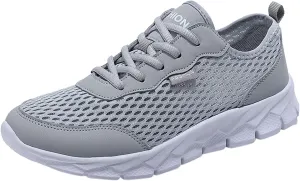Womens Walking Shoes Lace Up Lightweight Memory Foam Cheer Walking Shoes Women Workout Slip On Shoes Casual Men's Fashion Sneakers White Tennis Shoe Trainers Shoe