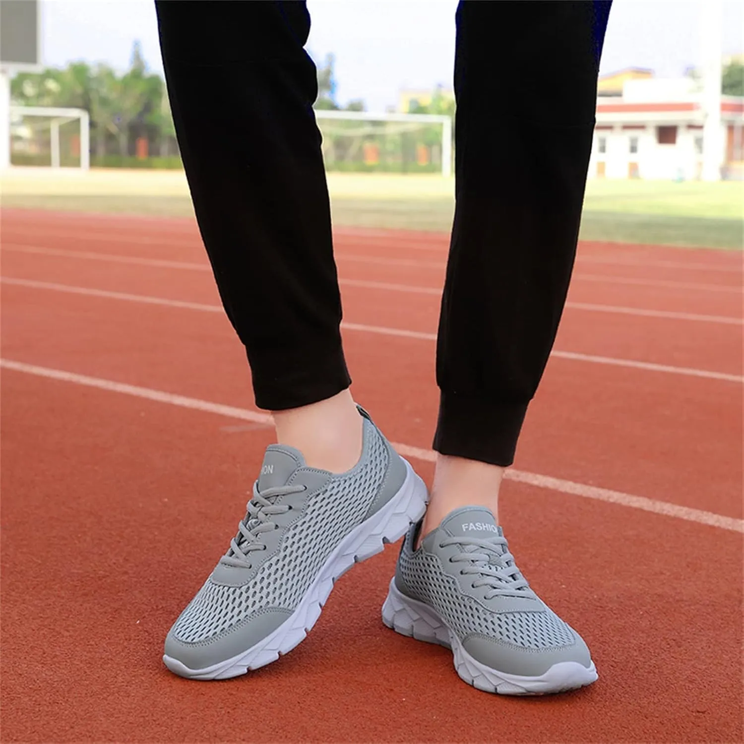 Womens Walking Shoes Lace Up Lightweight Memory Foam Cheer Walking Shoes Women Workout Slip On Shoes Casual Men's Fashion Sneakers White Tennis Shoe Trainers Shoe
