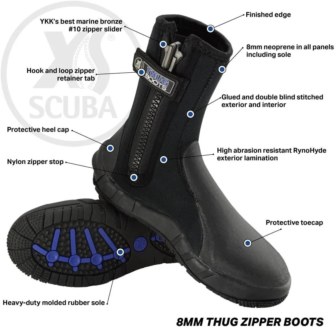 XS Scuba 8 mm Thug Boots
