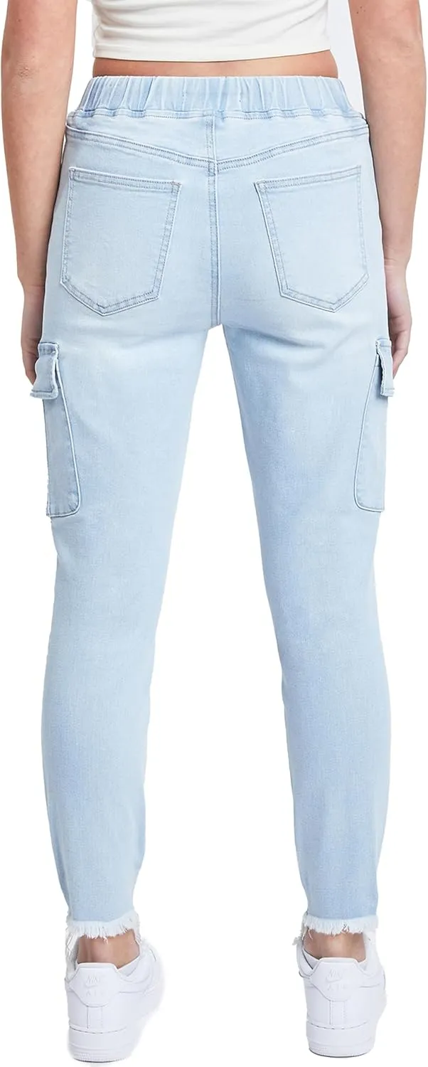 YMI Women's Skinny Cargo Jeans