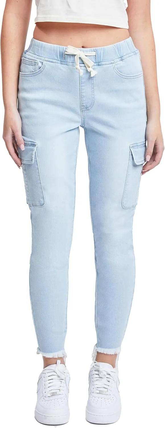 YMI Women's Skinny Cargo Jeans