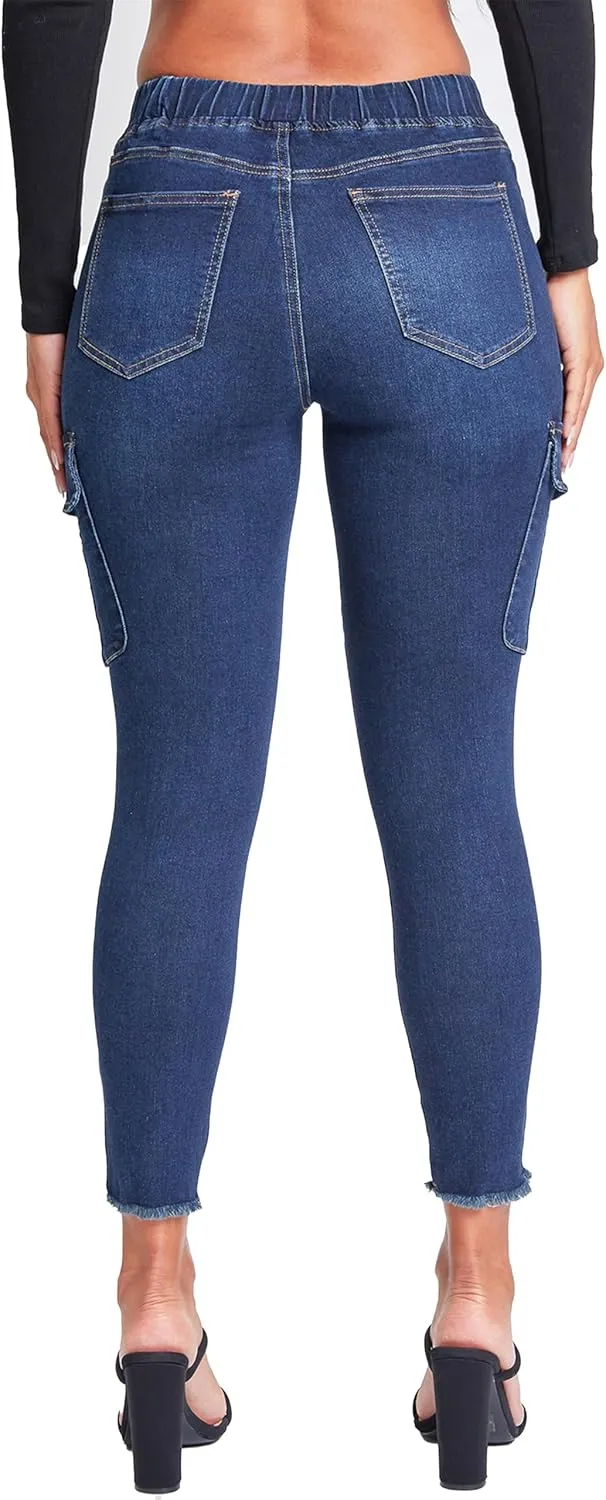 YMI Women's Skinny Cargo Jeans