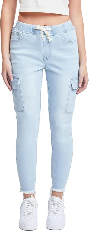 YMI Women's Skinny Cargo Jeans