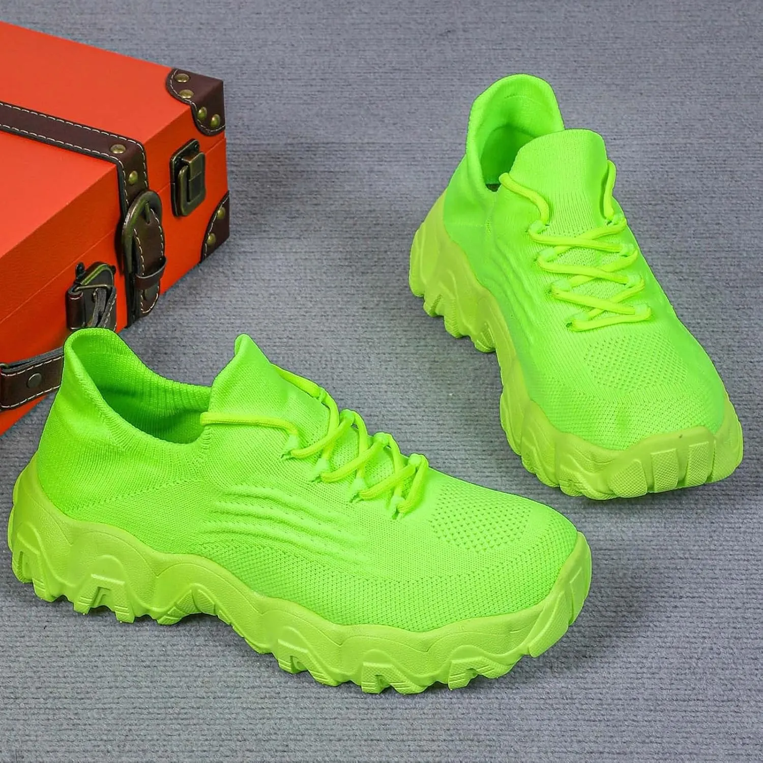 ZSpzx 2025 Summer Lace Up Low Top Slip On Sneakers, Women's Comfortable Breathable Knitted Sneakers, Casual Walking Shoes for Women,Lightweight Mesh Running Shoes,Women's Mesh Orthopedic Sneakers